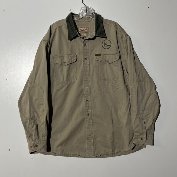 Vintage Woolrich Original Willderness Trips Flannel Button Down Shirt Mens 2XL - Picture 1 of 8